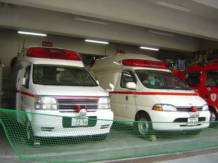 Tokyo Fire Department Nissan Toyota ambulances