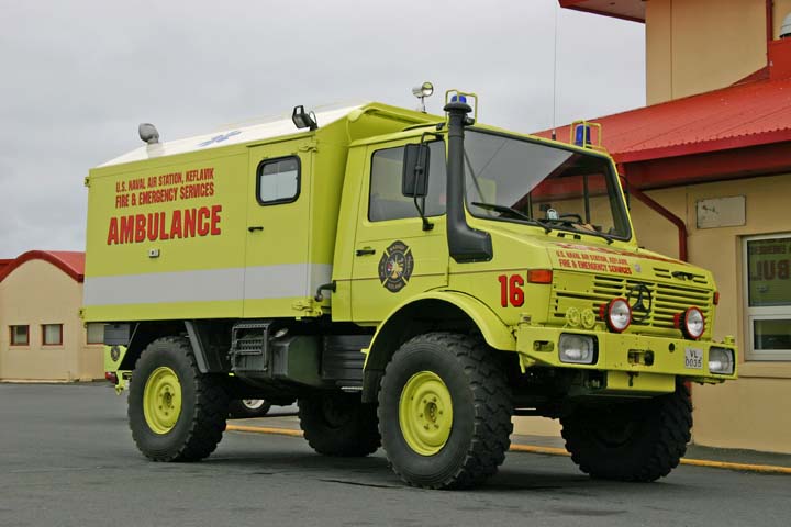 US Naval Air station Reykjavik Unimog Ambulance