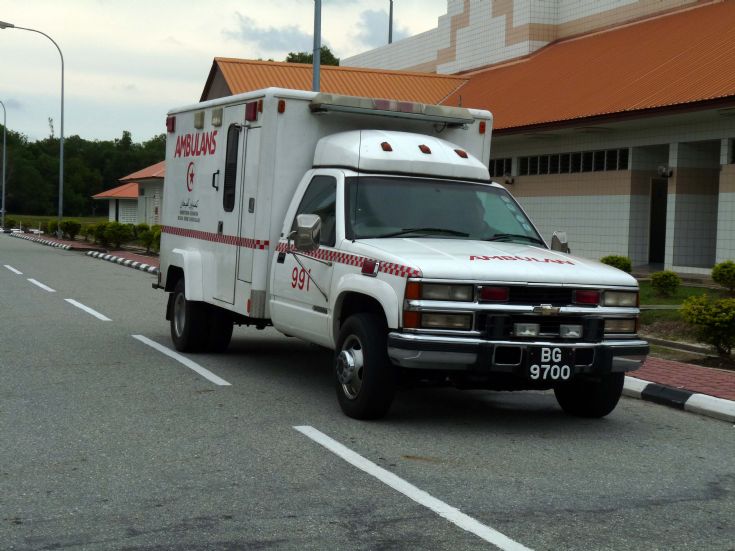 Chevrolet 3000 ambulance Brunei Photo shows the Brunei Ministry Of Health