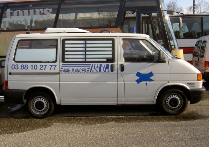 ASA 67 ambulance at car dealer