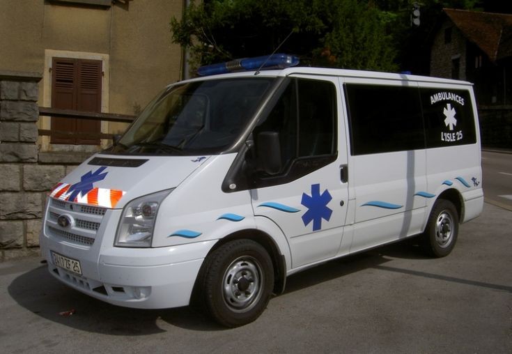Gifa ambulance body on Ford Transit
