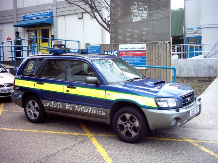 London's Air Ambulance unit - Subaru