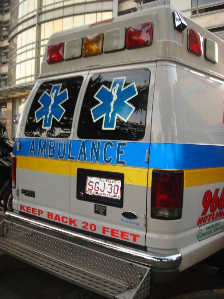 Rear of 2002 Mccoy Miller Ford E350