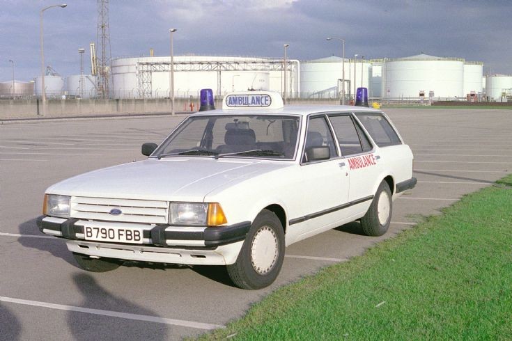 Ford Granada Industrial Ambulance Teesside 1995.