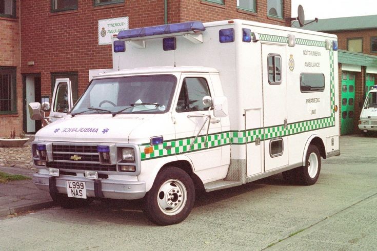 GMC Ambulance of Northumbria in 1995.