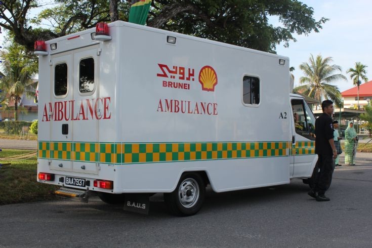 Ford Transit / B.A.U.S ambulance rear view