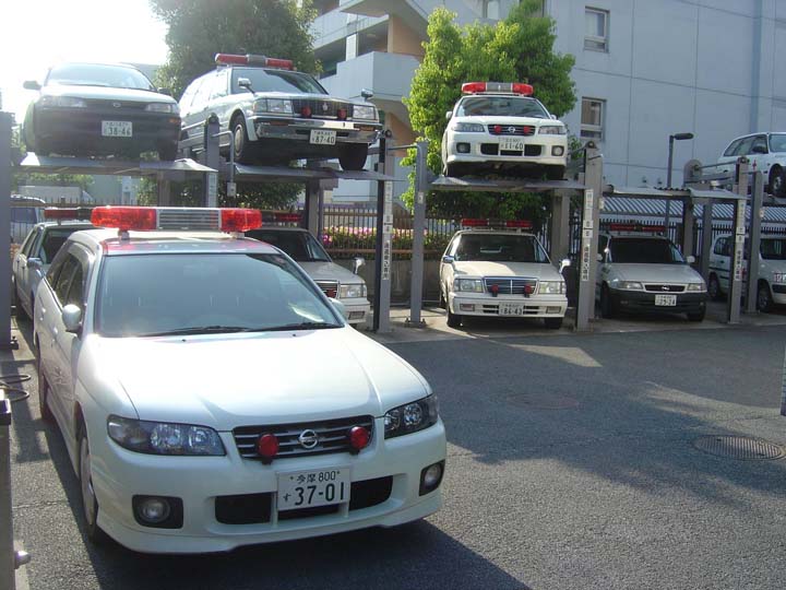 Image of Japanese Red Cross vehicles