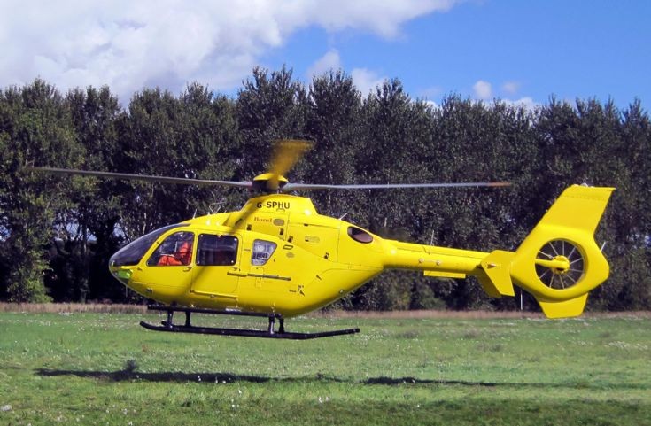 Air Ambulance flying from RAF Benson