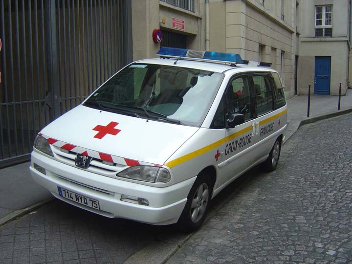 French Red Cross EMS vehicle Peugeot