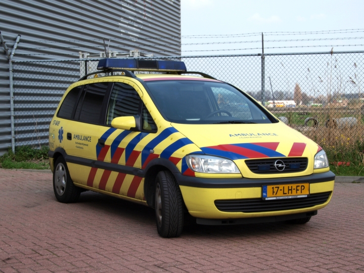 Opel Ambulance seen at Rotterdam Airport