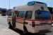 Private ambulance at Mater Dei Hospital,rear